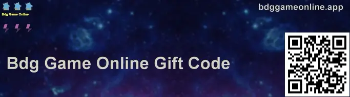 Bdg Game Online gift code visual banner for bdggameonline.app